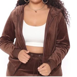 Fashion Nova Velour Sweatsuit Set